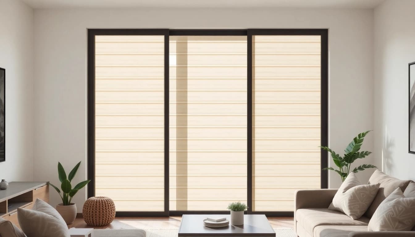 Perfecte hor voor schuifpui in modern woonkamer met natuurlijk licht.