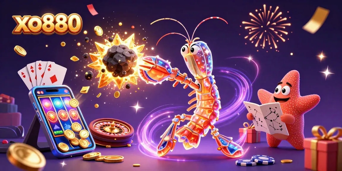 Spin slots and win with xo880 in this vibrant 3D casino illustration featuring majestic characters and rich elements.