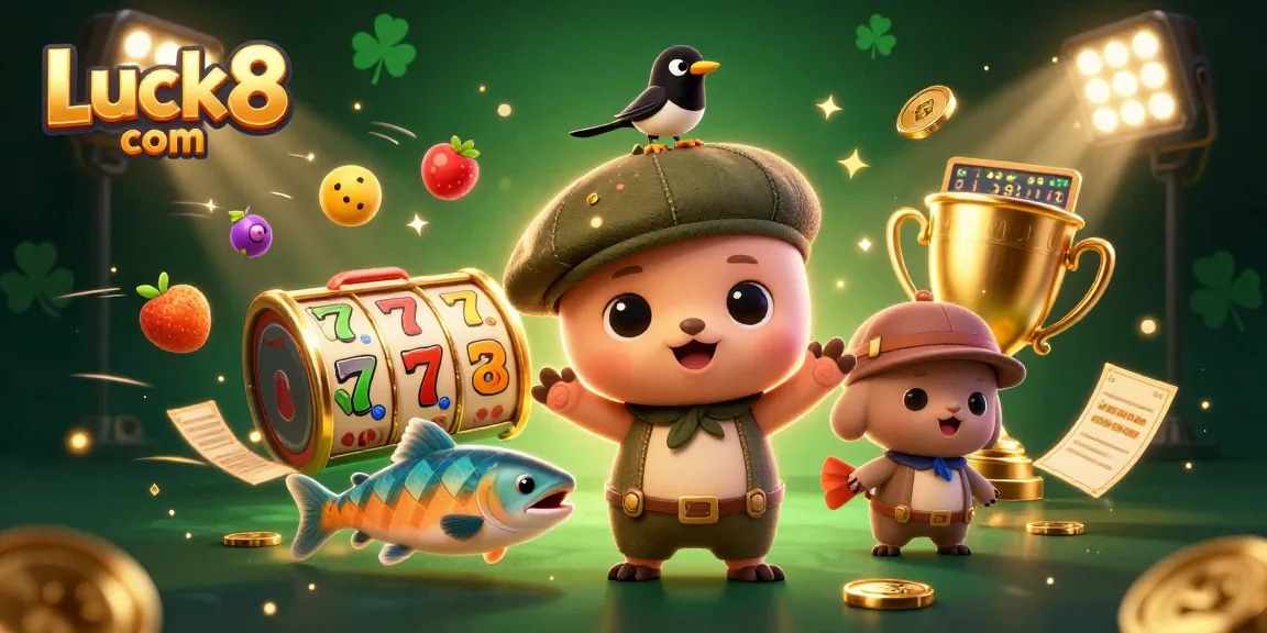 Engage in thrilling gameplay on Luck8 com with vibrant slot games featuring adorable characters, dynamic elements, and action-packed scenes.