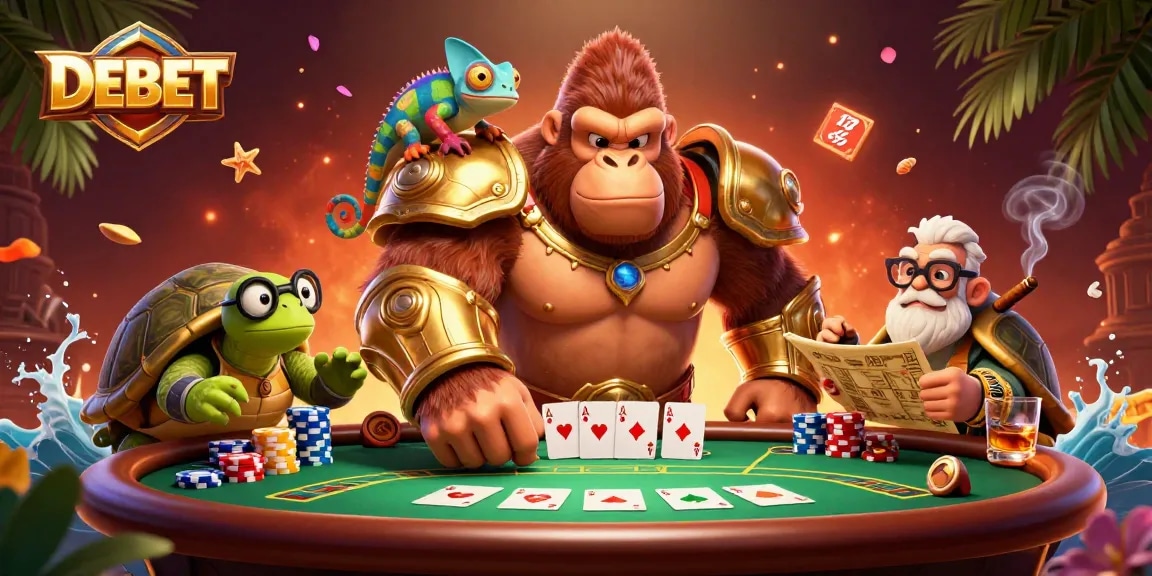 Engage with DEBET's vibrant casino world featuring strategy and excitement at the poker table.