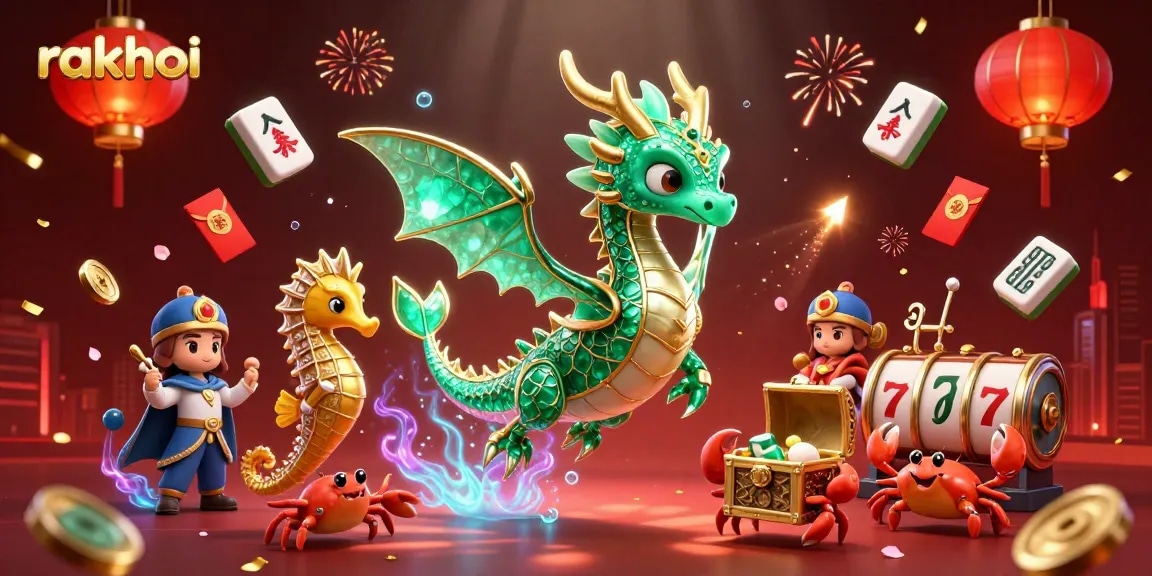 Engage with rakhoi's gaming excitement featuring a vibrant sea dragon scene capturing the essence of online gambling.