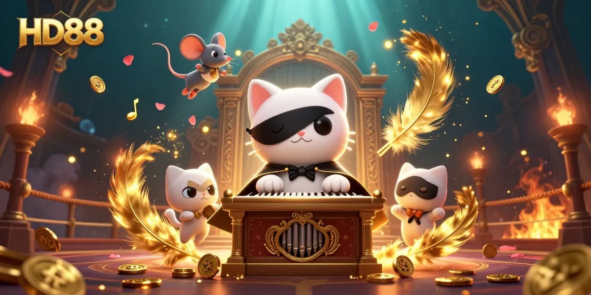 Engage with HD88 in an enchanting 3D casino themed scene filled with action-packed elements.