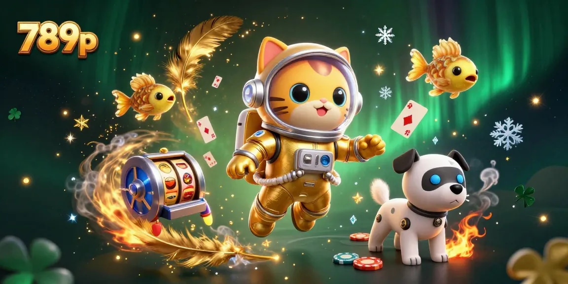 Experience thrilling gameplay at 789p with a lively casino illustration featuring exciting gaming elements.