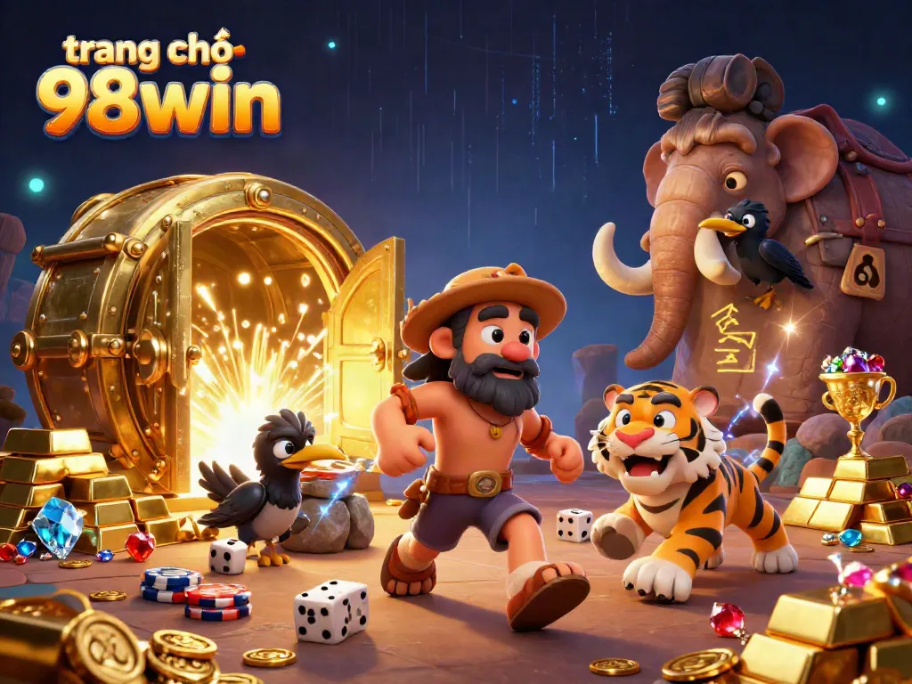 Enjoy the vibrant energy at trang chủ 98win casino, featuring lively characters and dazzling treasures!