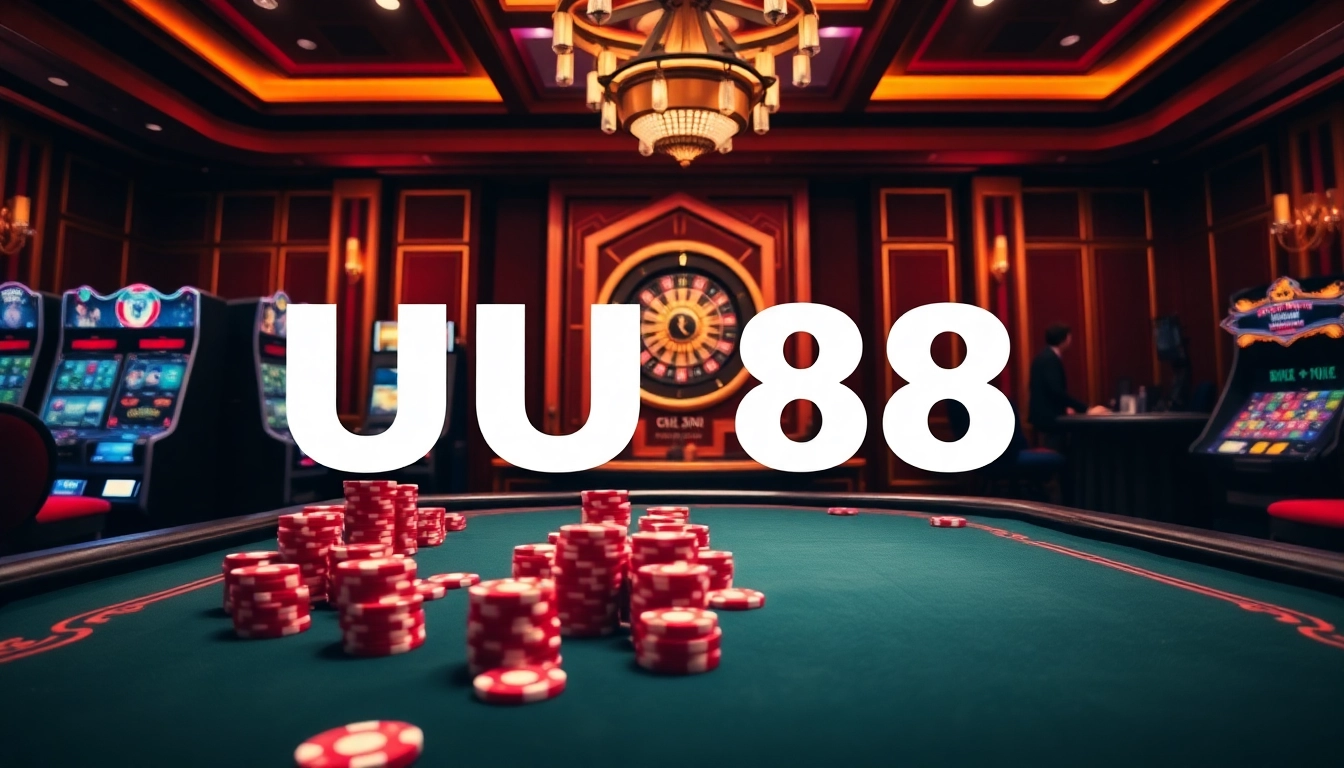 UU 88 offers an engaging online gambling experience with vibrant gaming tables and luxury atmosphere.
