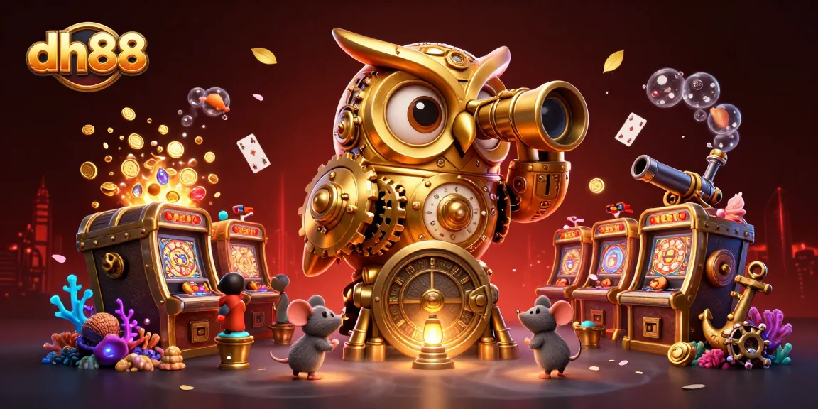 Experience thrilling gameplay at DH88 with a vibrant casino scene showcasing unique characters and rich elements.