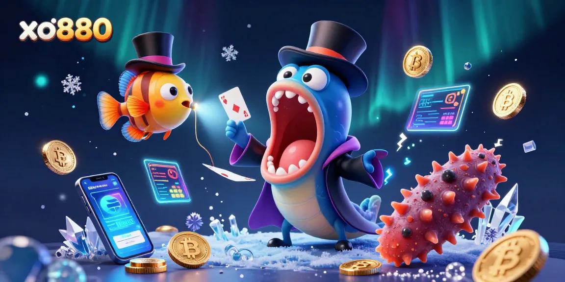 Experience thrilling action at xo880 with a magician eel performing a captivating card trick.