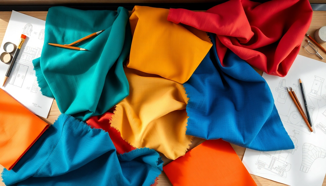 Creëer unieke ontwerpen met canvas stoffen in verschillende kleuren en texturen.