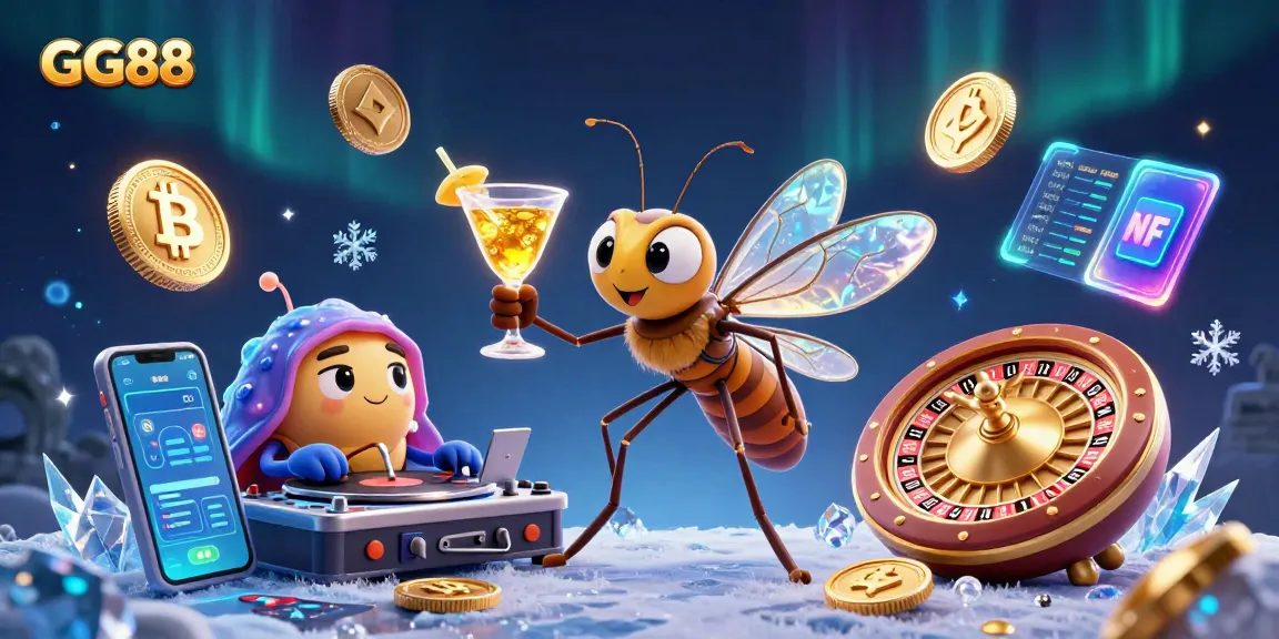 Experience the excitement of GG88 with a vibrant casino mascot and dynamic elements.