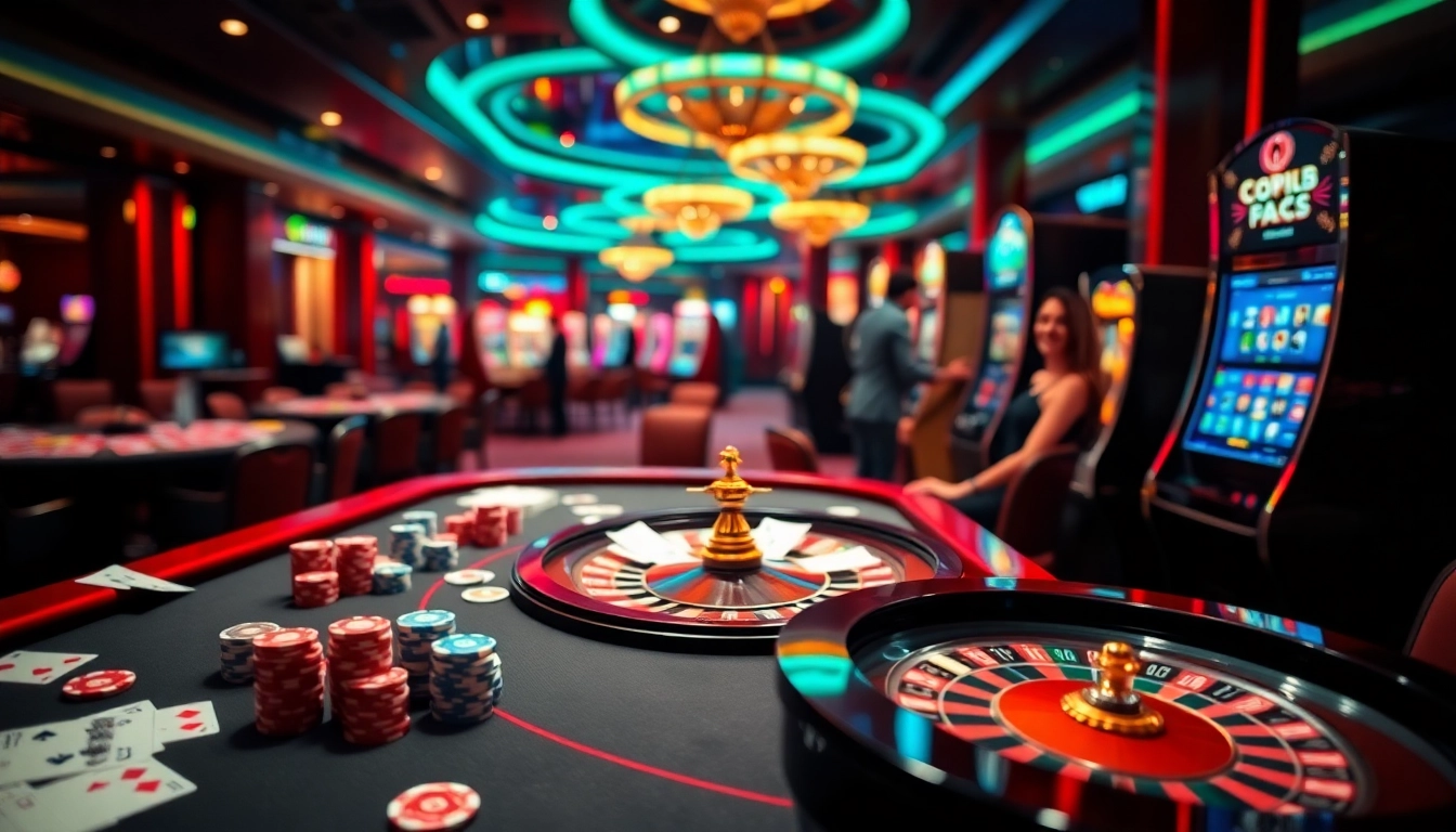 Experience the thrill of gaming at https://lode88.ae/ with a vibrant casino scene featuring lively players and roulette.