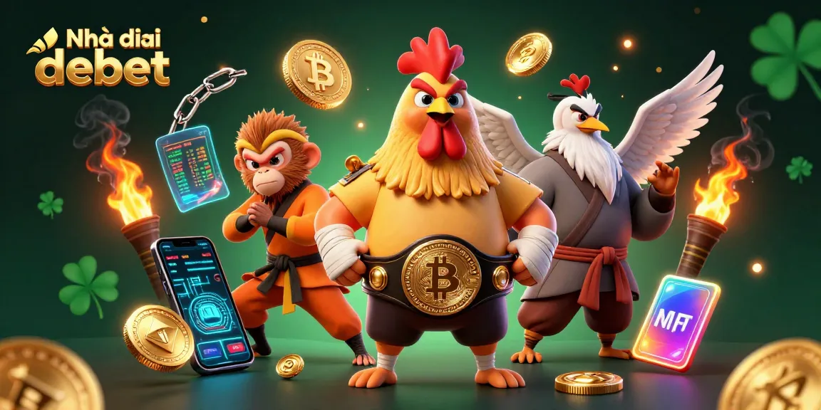 Engage with Nhà cái debet through dynamic 3D visuals of unique characters in a rich casino scene.