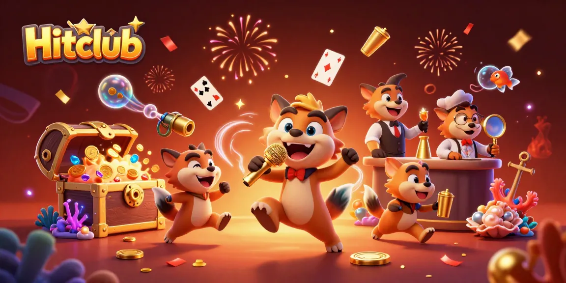 Experience the excitement of Hitclub where hyenas entertain in a vibrant casino setting.
