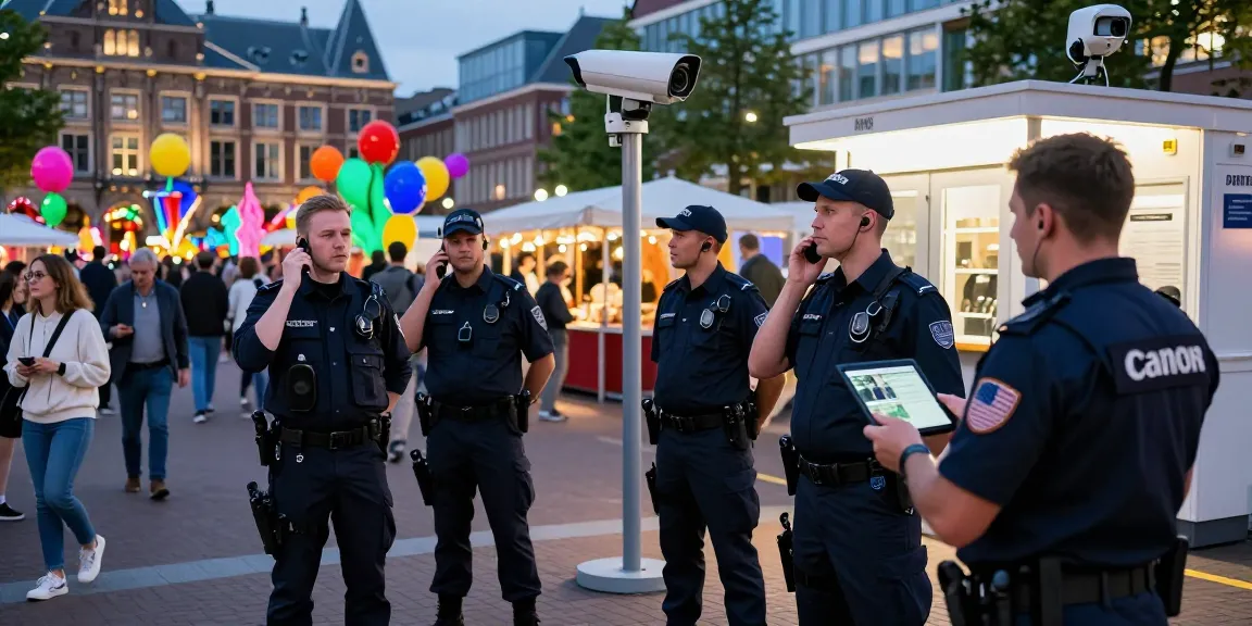 security team ensuring safety at an event in Den Haag, showcasing beveiliging den haag in action