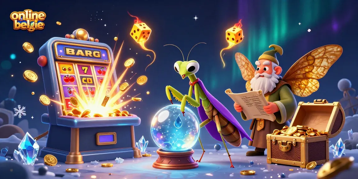 Experience excitement at online casino belgie with vibrant characters, slot machines, and dazzling effects.