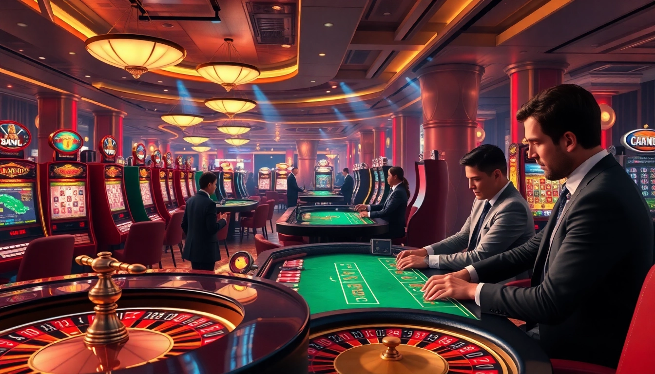 Experience the thrill of online gaming at https://11bett.it.com/ with luxurious casino visuals showcasing players' excitement.