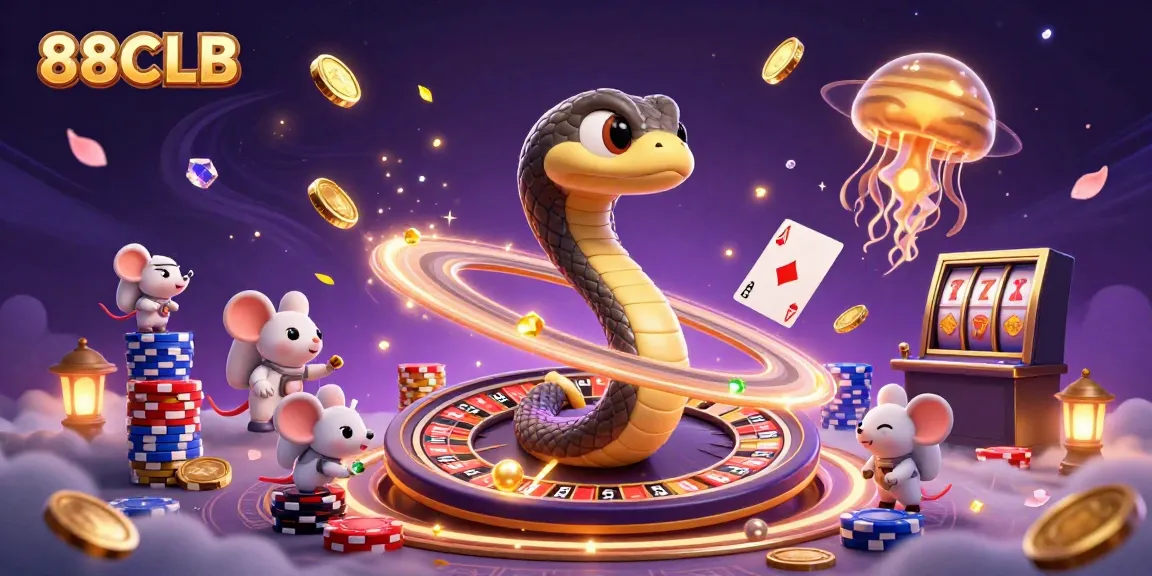 88CLB spins a thrilling roulette scene with quirky characters, showcasing exciting gaming elements.