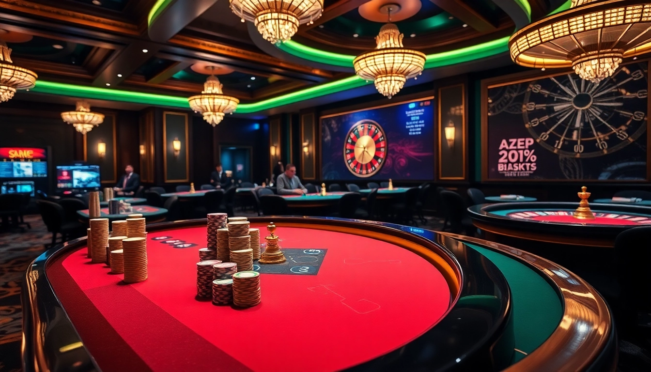 Exciting gambling atmosphere with players at tables showcasing https://oxbet6.vip/ casino excitement.