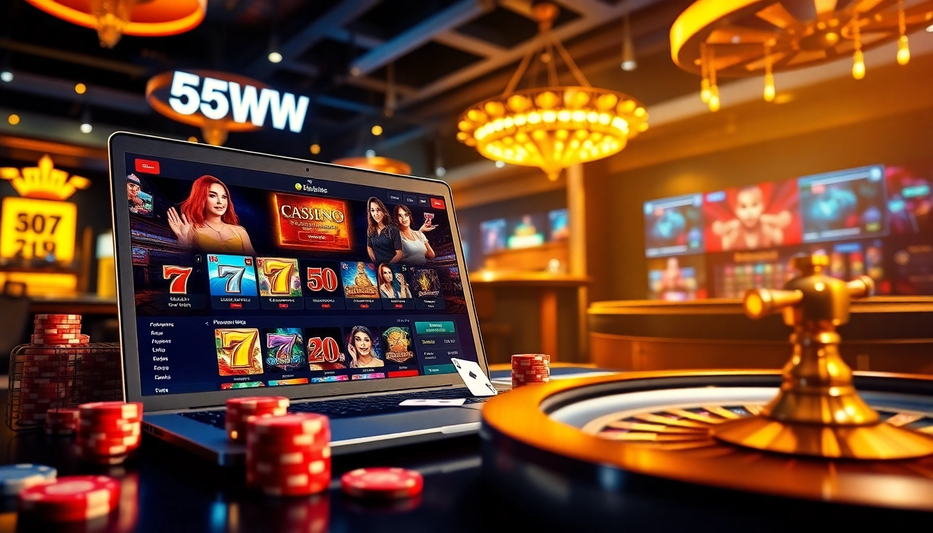 Experience the excitement of 55WW online casino with vibrant games and live dealer action.