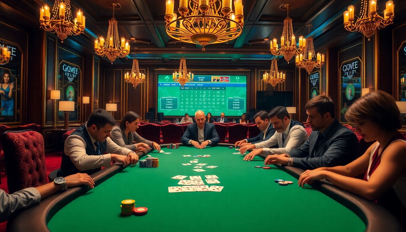 Gavb79 live poker action with players immersed in gameplay.