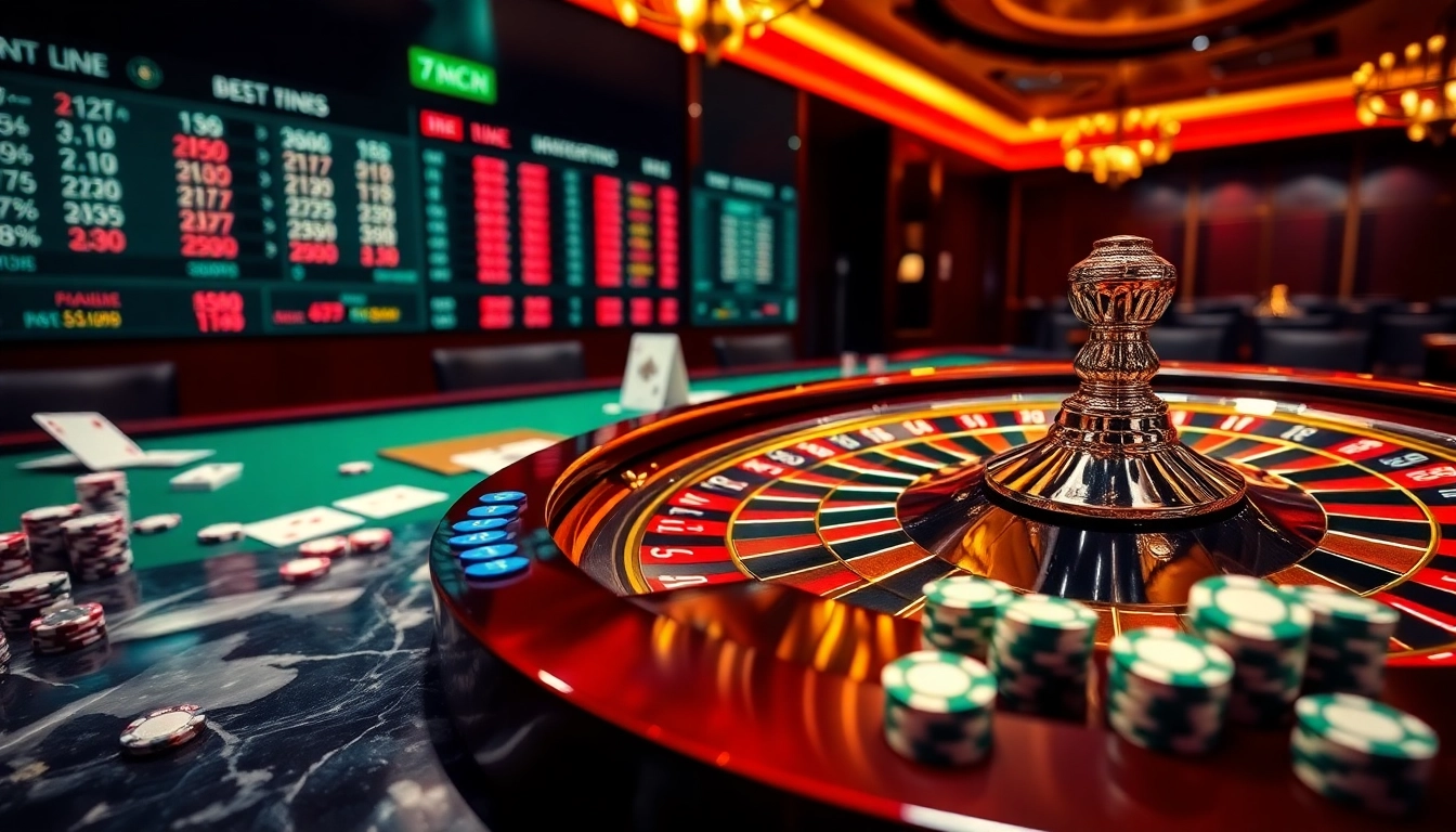 Experience thrilling gambling with 7mcn's interactive casino elements, including roulette and poker.