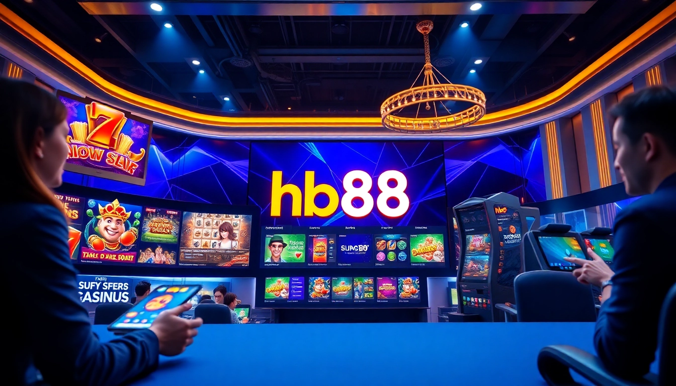 hb88 online gambling interface showcasing engaging games and user-friendly design