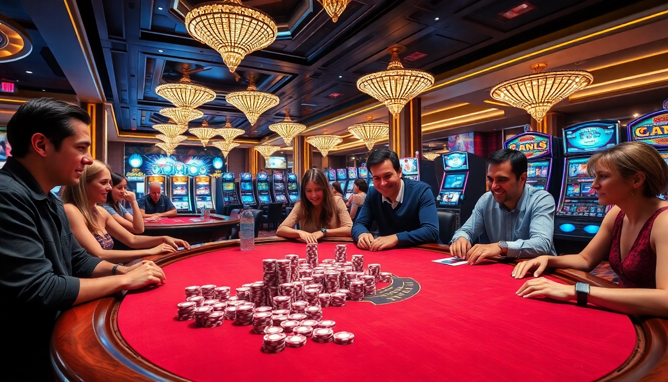 Experience the excitement of gaming at df9996 com with vibrant casino tables and enthusiastic players.