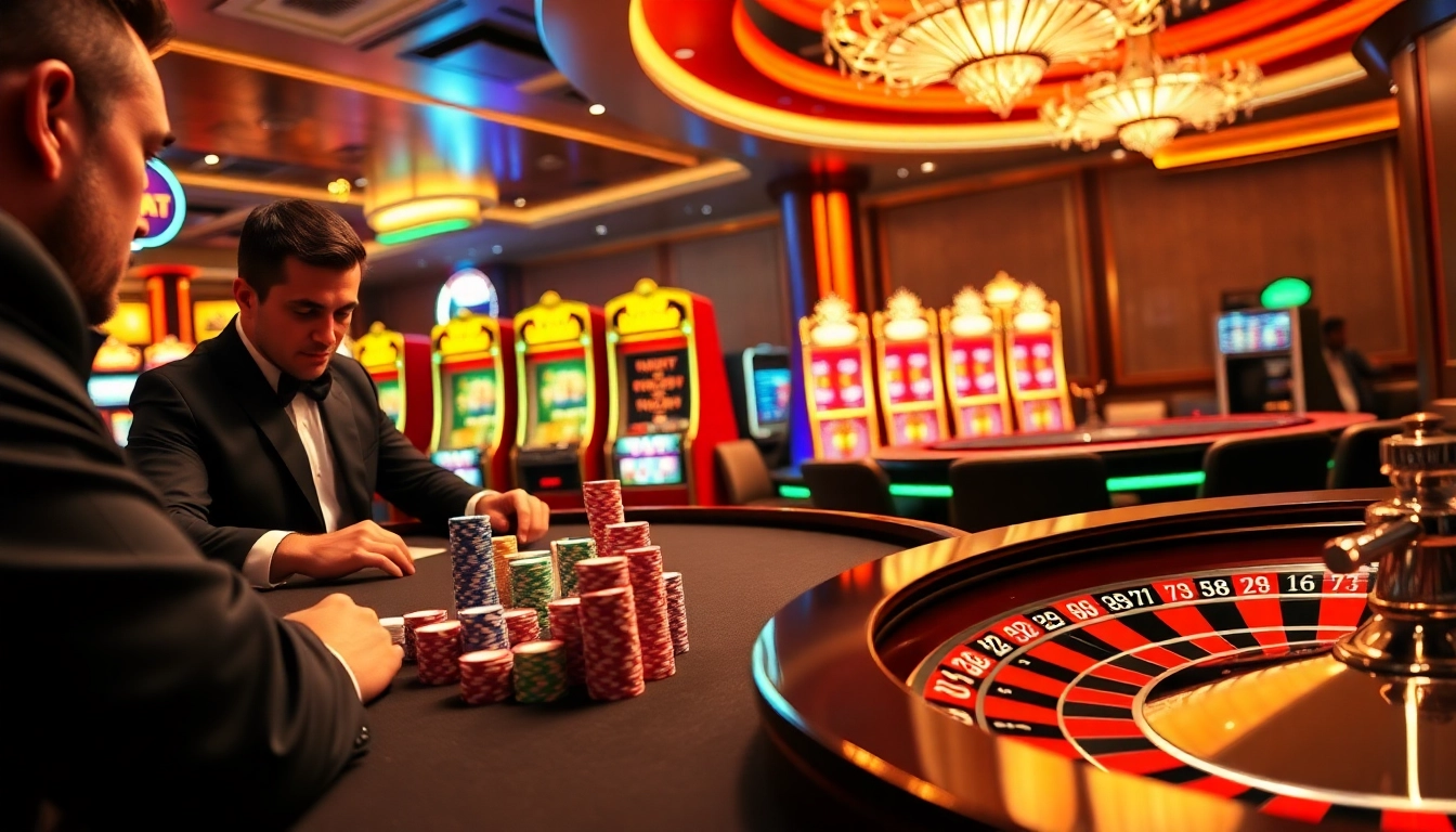 Experience the thrill of s8casino with players at a high-stakes poker table, showcasing excitement and opportunity.