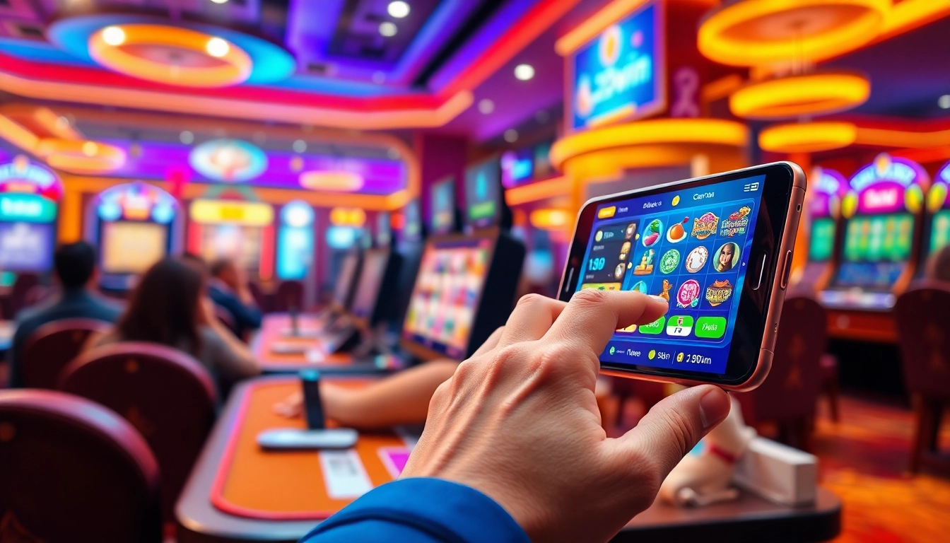 Experience the thrill of gaming at 23win, showcasing vibrant online casino gameplay with players engaged in action.