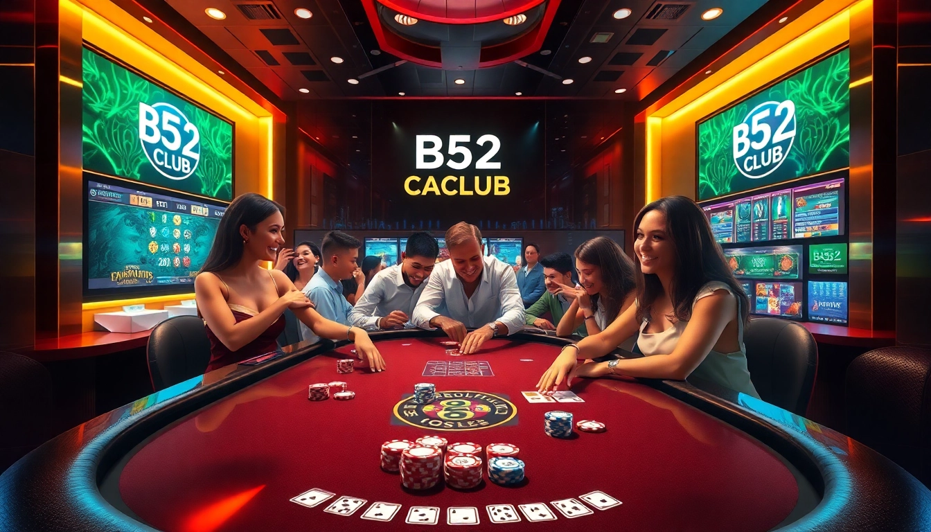 B52 Club offers an exciting online gambling experience with poker, vibrant games, and engaging players.