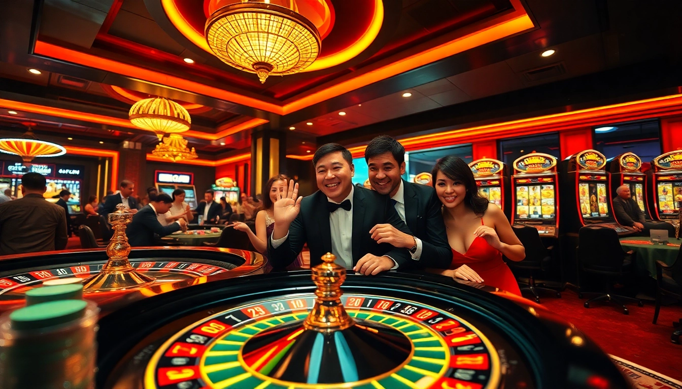 Players enjoying their time at TWIN68 apk with vibrant casino games and intense betting moments.