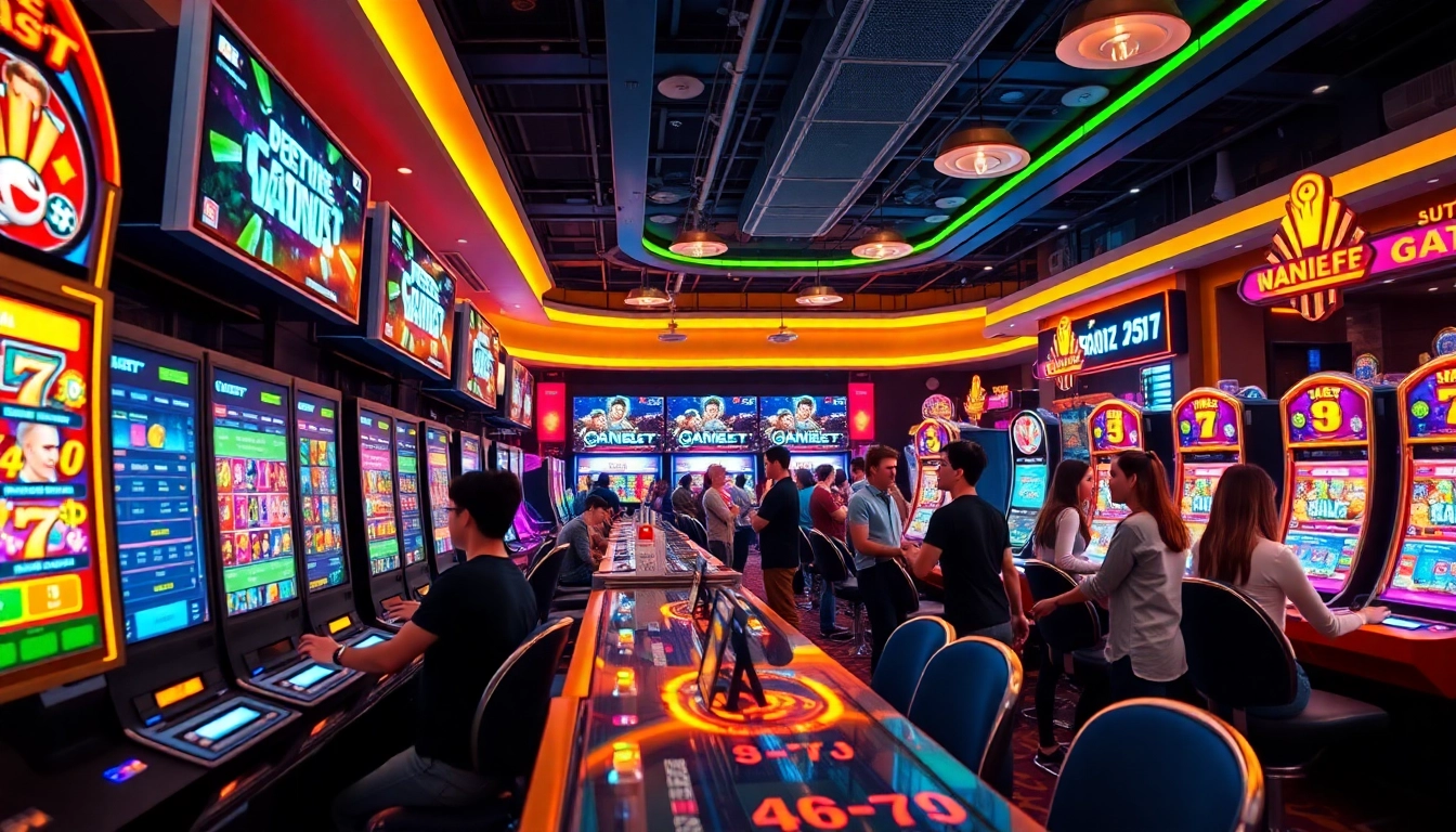 Exciting gaming experience at 8kbettt.co showcasing vibrant casino atmosphere.