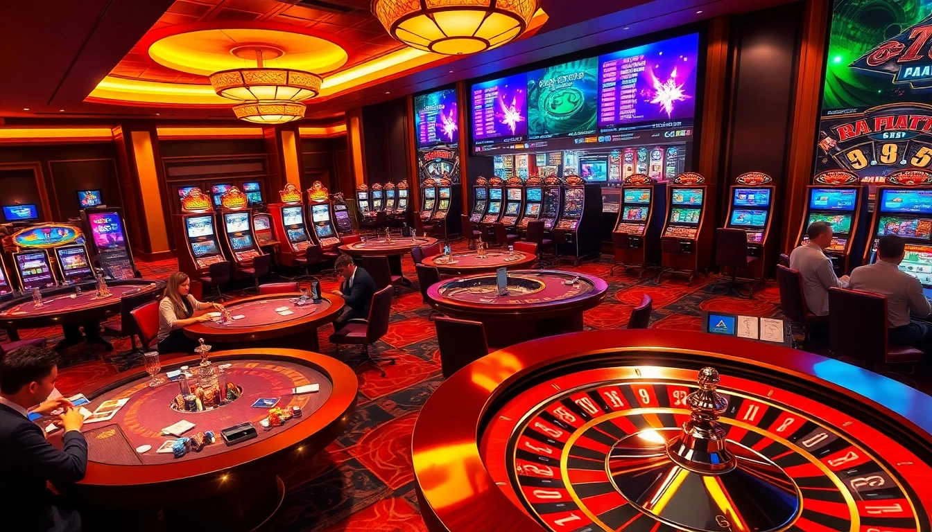 Experience the excitement of gambling at Go8 with vibrant casino tables and advanced gaming technology.