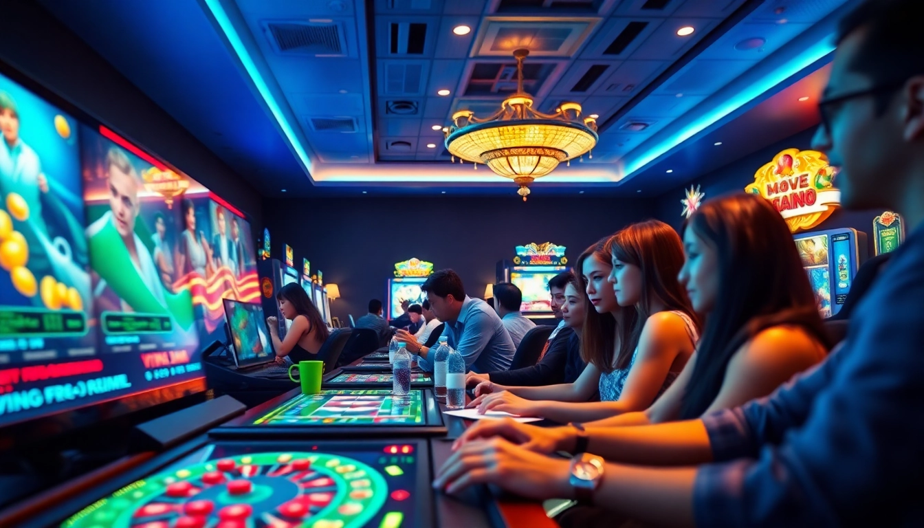 Exciting gaming experience at 3win com featuring vibrant visuals and engaging players.