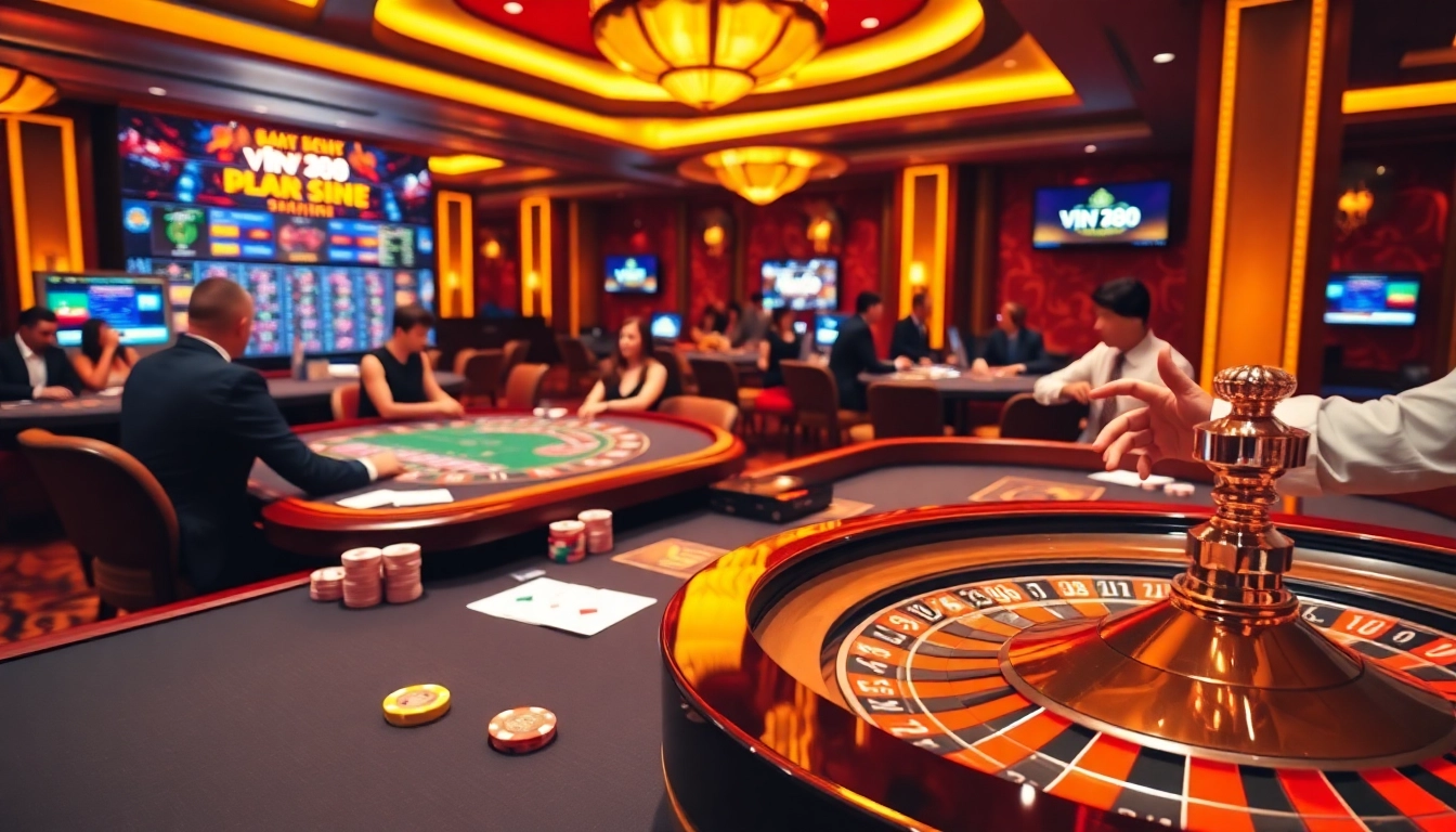 Experience the thrill of casino gaming at Trang chủ vin88 with vibrant tables and exciting live betting.