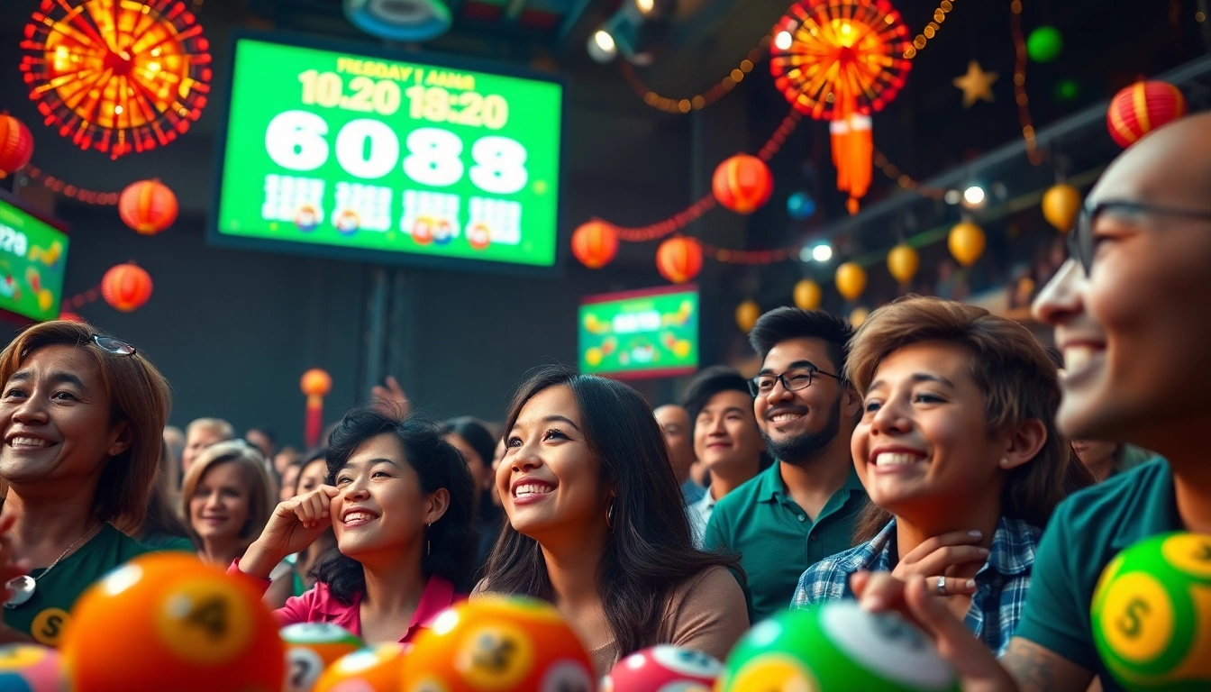 Kqxs lottery drawing event showcasing excitement and anticipation among diverse participants.